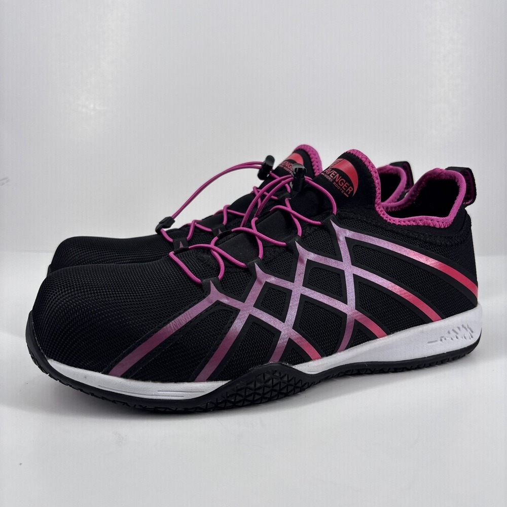 Avenger Hydro CN Safety Work Shoes Composite Toe Women's US 10 Wide Black/Pink
